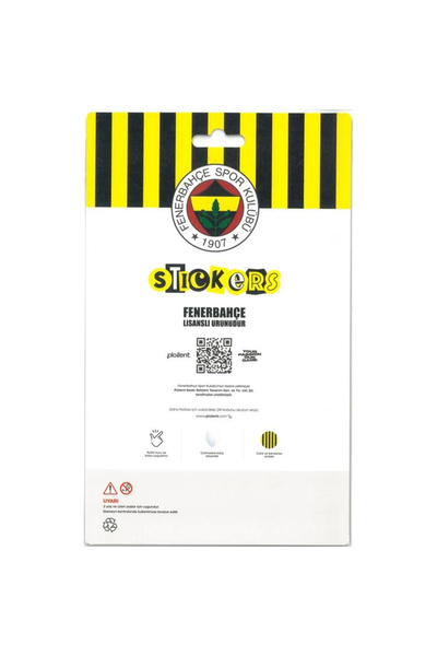 Fenerbahçe Pi̇olent Fbst26019 Fan Sticker Label 1 Yp. Single Color Card