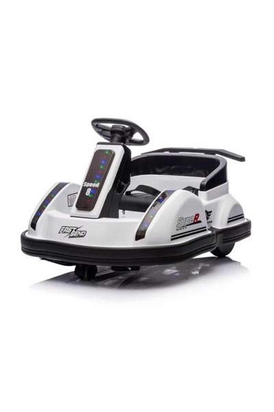 Leno Deluxe Electric Flying Saucer Car For Kids With Remote Control, Multi-Co...