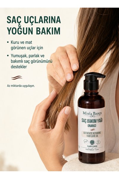Minia Bahçe Bitki ve Sanat Atölyesi Repairing Hair Care Oil – 100 ml