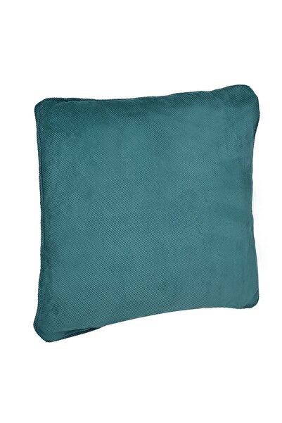 Zâna Casei Pernă decorativă de iarnă Petrol cu model 50x50cm