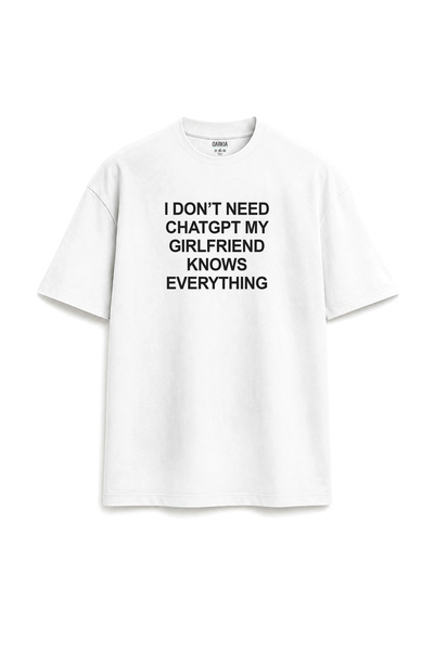 Darkia Dont Need Chatgpt Girlfriend Knows Written Special Design Printed Unis...