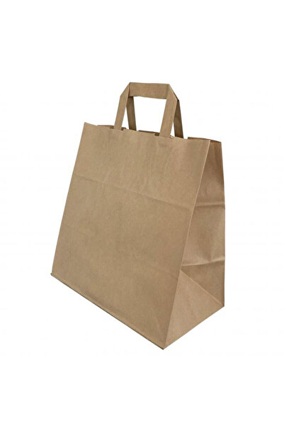 MC Micostore Хартиена торбичка за снаксове 26 x 17 x 25 см кафява/кафява хартия