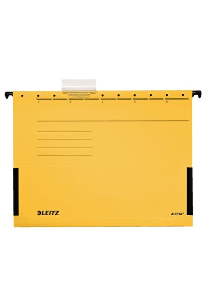 MC Micostore Alpha Leitz yellow bellows hanging file