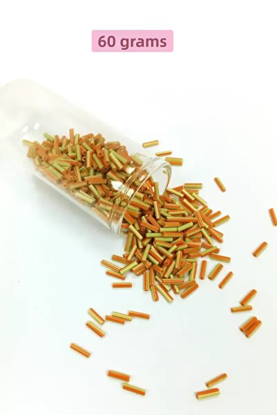 Mestore Long Tube Cutting Beads Diameter 2mm Length 10mm - 60 Grams - Green O...