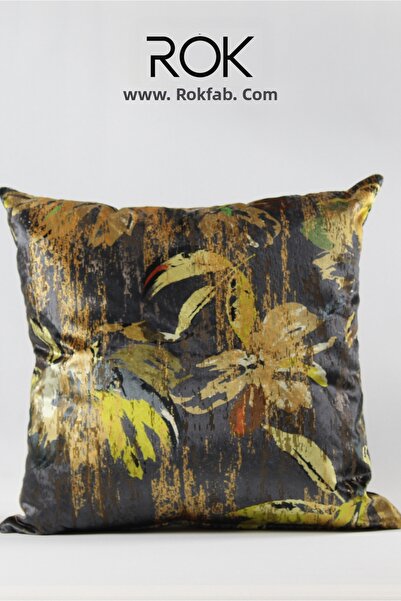 ROKFAB Leaf Patterned Throw Pillow Cover 45X45 cm Decorative Pillowcase