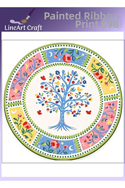 LİNEART Iron-On Rubon Transfer Printing for Wood & Fabric Transfer No:Rb898-3...