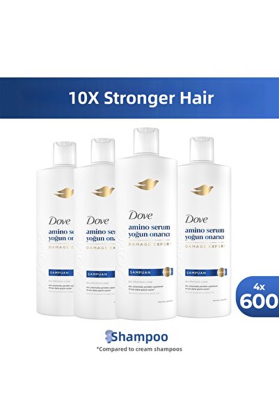 Dove Shampoo Amino Serum Intensive Repair 600 ml X4