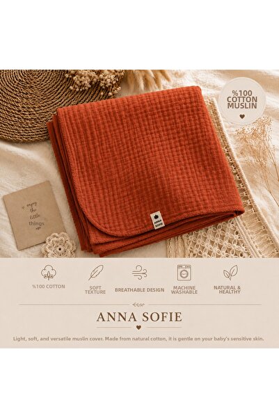 anna sofie 4 Layer Muslin Blanket 100% Cotton