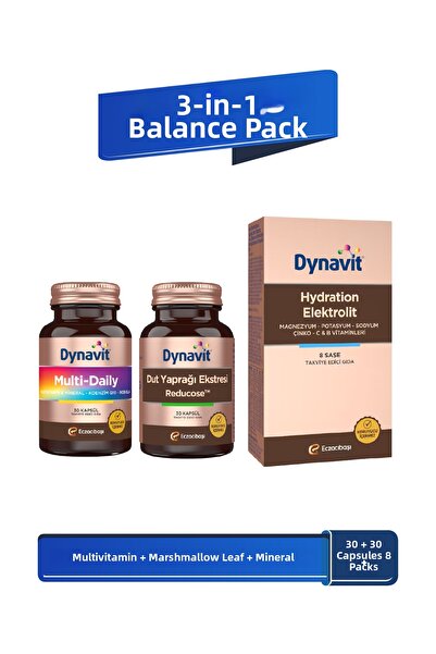 Dynavit Multidaily + Mulberry Leaf Extract + Hydration Electrolytes - 3-Pack ...