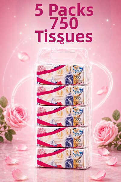 Sham Flower 750 Wipes 5X(150 Wipes)