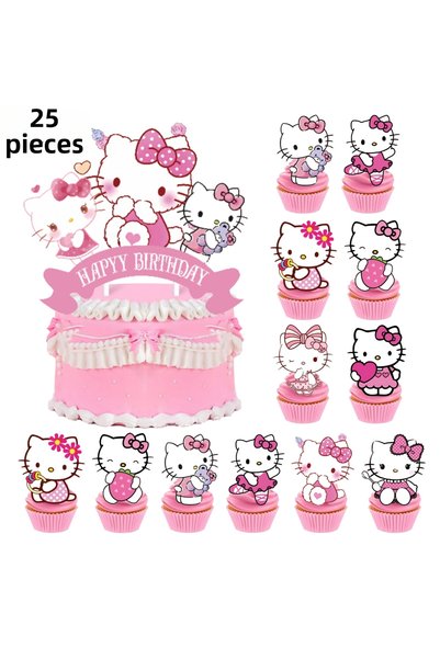 Generic Brand Party Themed Banner 25 Pieces Birthday Decorations