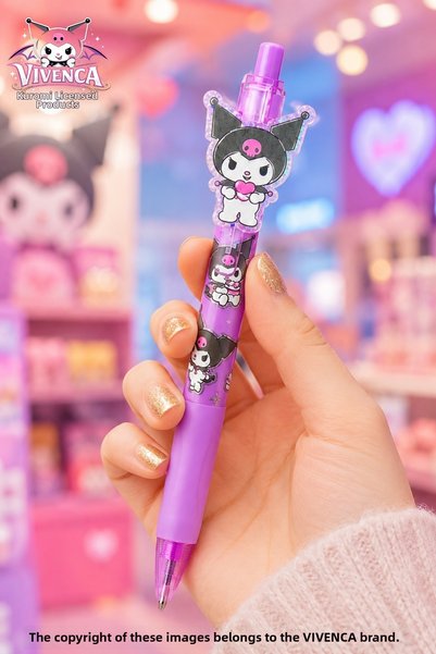 kuromi New Season Licensed Shinny Versatil Tip Pen 0.7 mm with Vivenca