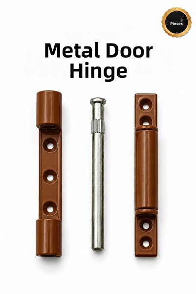 Alıç Metal Door Hinge - Durable Body Pin Hinge Set - 3 Pcs