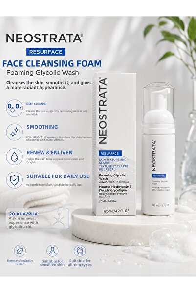 NeoStrata رغوة تنظيف وتنعيم الوجه بحمض الجليكوليك 125 مل