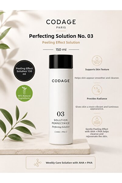 CODAGE PARIS Perfecting Solution N ° 03 150 ml – Skin Purifying and Renewing ...