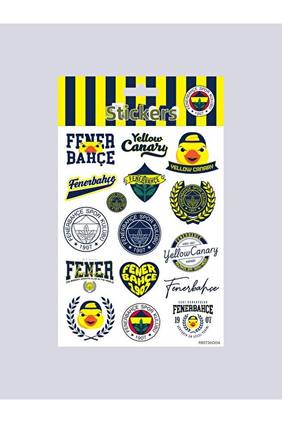 Fenerbahçe ΦΥΛΛΟ ΑΥΤΟΚΟΛΛΗΤΩΝ ΚΙΤΡΙΝΟΥ ΚΑΝΑΡΙΝΙΟΥ