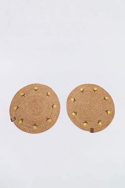TRENDYOLMİLLA HOME Round Floral Patterned Runner & Placemat Tphss26Run00011