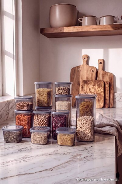 TRENDYOLMİLLA HOME 18-Piece Storage Container Set Tphaw27Skb00003