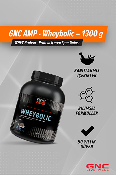 GNC AMP - Wheybolic – 1300 g (25 servis) - Bisküvi ve Krema Aromalı