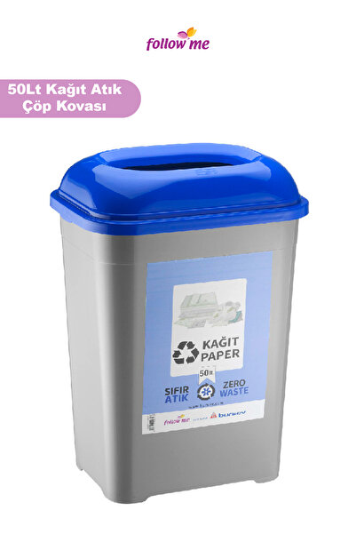 follow me Kağıt Atık Geri Dönüşüm Kutusu (50 Litre)