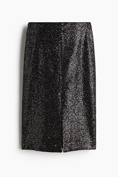 H&M Pullu Midi Etek