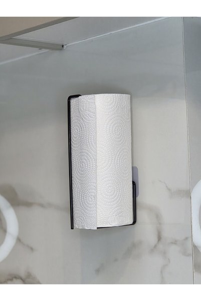 MY ROTA EV ÜRÜNLERİ Vertical Paper Towel Holder, Self-Adhesive, Paper Towel Rack, Paper Towel Hanger