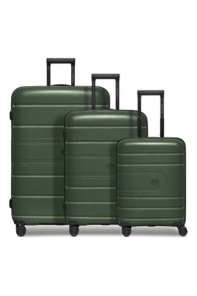 REDOLZ Essentials 11 4 Rollen Kofferset 3-teilig mit Dehnfalte
