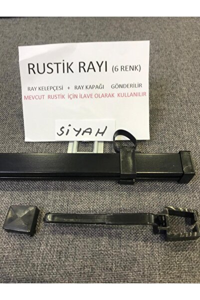 özdeğer home 105cm rustik perde rayı mevcut rustik için ilave ray +kelepçe ka...