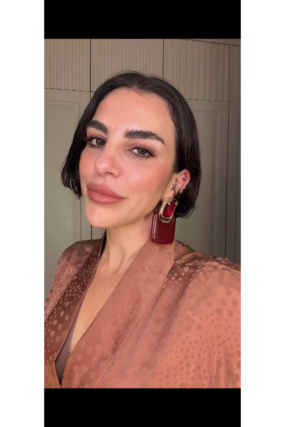 Bo Takı ve Aksesuar Vintage büyük taşlı küpe