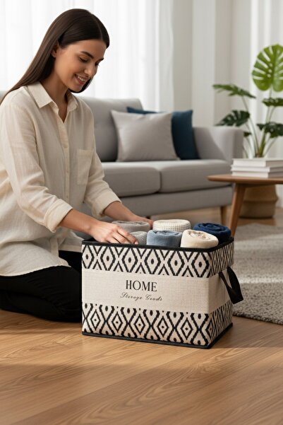 Helen's Home 2'li Set Kulplu Dolap İçi Düzenleyici Kutu Organizer, Saklama Kutusu