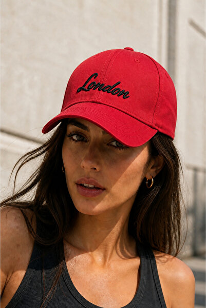 Zeramine 2024 Șapcă de baseball unisex roșie cu broderie London – Șapcă sport...