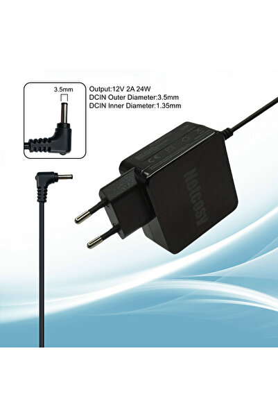 Choice EU Black 12V 2A 24W 3.5x1.35mm AC Adapter Laptop Charger for TECLAST X...