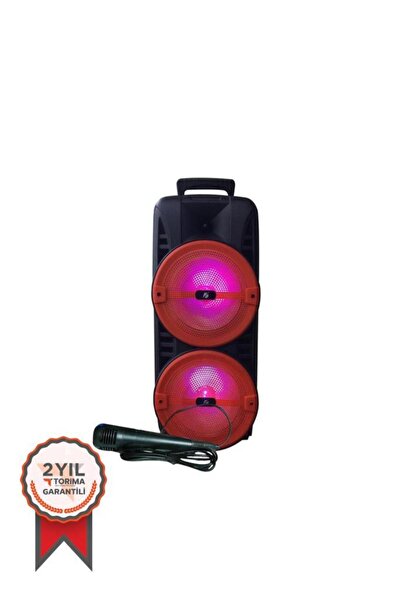 Torima Bluetooth Hoparlör Mikrofonlu 8 INC Kablosuz Hoparlör KTS-1745 Siyah