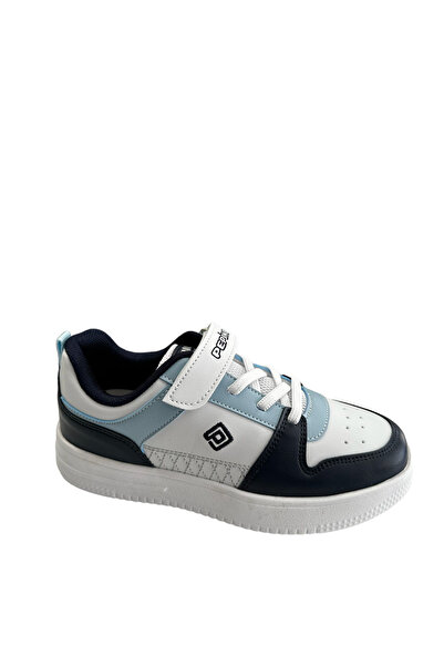 pepino 1603 Pantofi sport pentru băieți cu velcro, alb, bleumarin