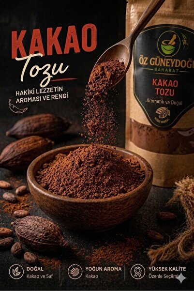 ÖZ GÜNEYDOĞU BAHARAT Kakao Tozu 100 Gr | %100 Doğal, Saf ve Katkısız (Yoğun A...
