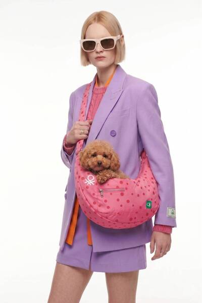 United Colors of Benetton BNT-C2502-b Kedi Köpek Taşıma Çantası. Çapraz Askıl...