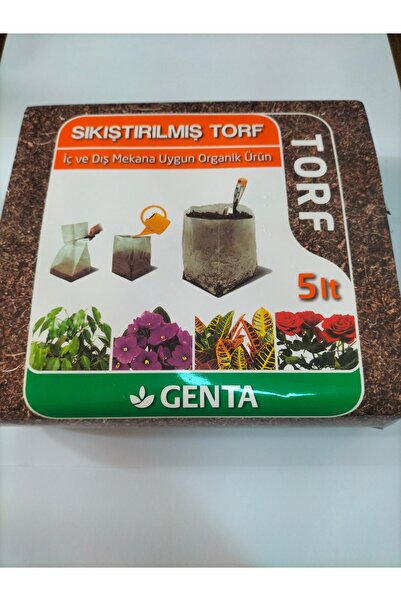 Vilmorin Genta Cocopeat Sıkıştırılmış Torf 5 Lt