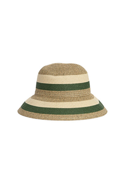 Barbour Daphne Örgü Şapka OL71 Olive/Sand