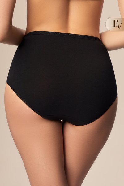 Bella Veza High Waist Women's Panties Skin White Black 3 Pieces