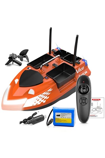 iUni Plantat, Nadit și Momit Boat V802, 18000mAh, 4 rezervoare, 3kg, 500m, 15...