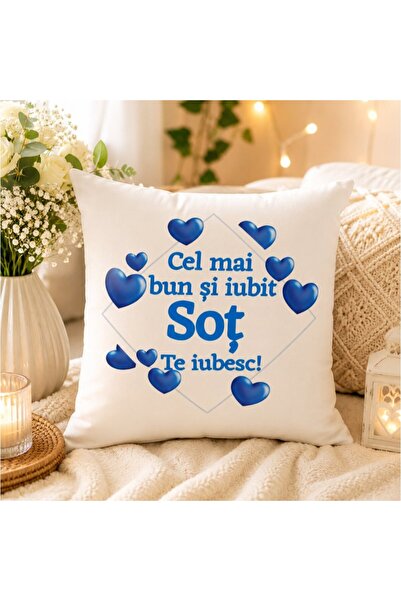 OEM Perna Personalizată ''Cel mai bun și iubit Soț'' 40x40 cm