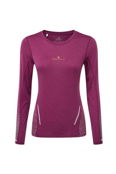 Ronhill Bluza alergare dama Tech Reflect FW 2024-Visiniu-S
