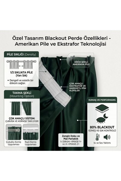 MebelPort Curtain تعتيم تعتيم 1/2 حامل خلفي مطوي