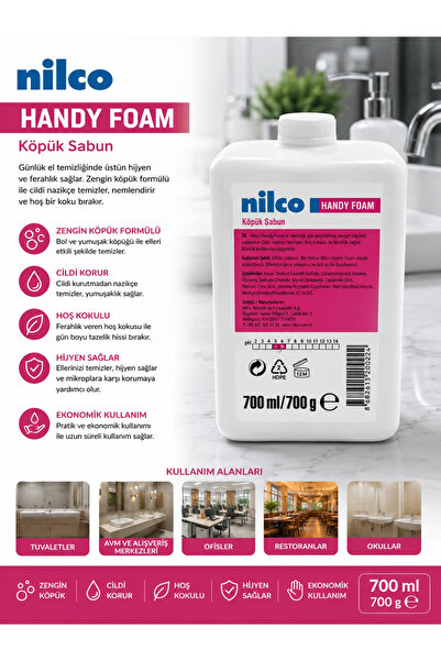 nilco 32002084 Handy Foam Köpük Sabun 700 ml