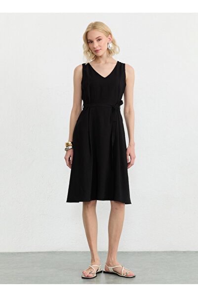 Selen Siyah Kadın Elbise 26YSL7789
