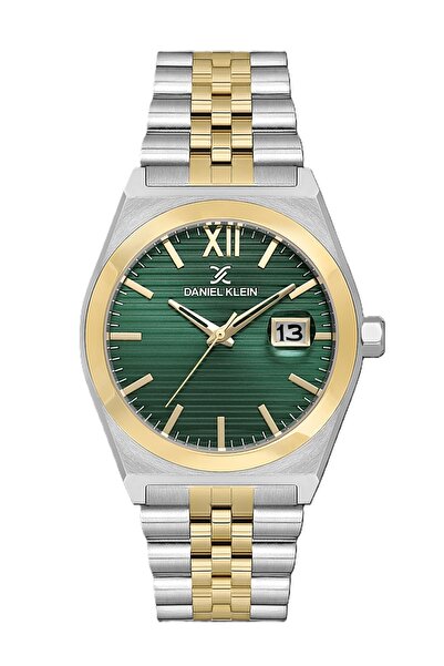 Daniel Klein Pair Silver and Gold Stainless Steel Watch for Couple DK.1.14283-4