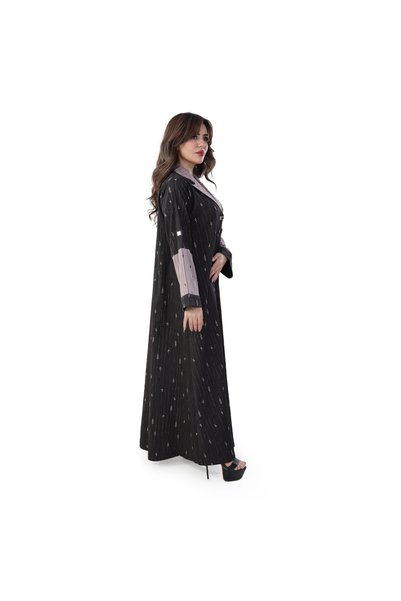 Lamir Pink Striped Qatari Jacquard Silk, High-Class Femininity with a Modern Touch