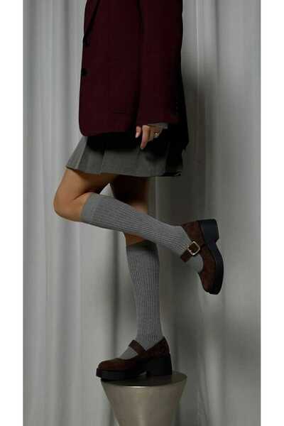 Brown Suede Mary Jane