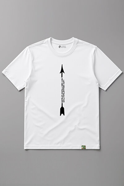 ATSIZ ŞİİRİ OK TASARIMLI Rahat Kalıp UNISEX T-SHIRT