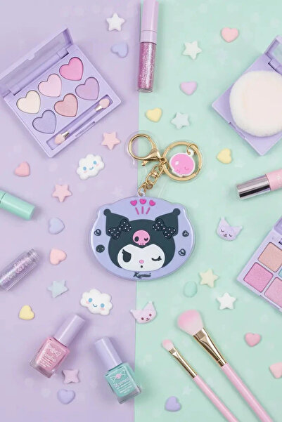 Miniso Sanrio Lisanslı Kuromi Anahtarlıklı Cep Aynası – Şık ve Pratik Taşınab...